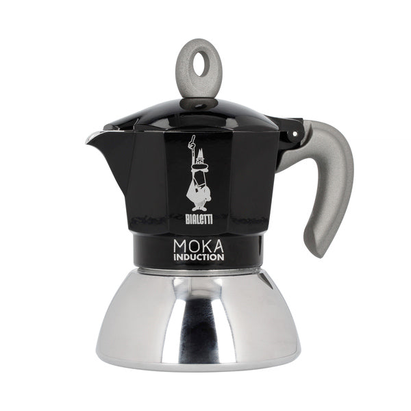 Bialetti Moka Fiammetta Induction Coffee Maker Grey Tops Induction 2 Or 4  Cups